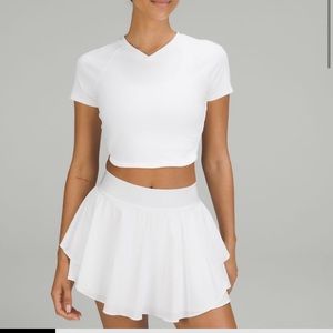 Nulux Cropped Tennis Short-Sleeve Shirt